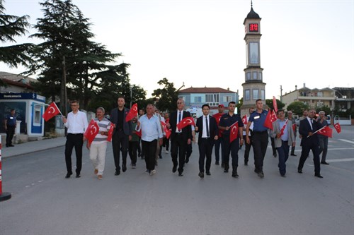 İlçemizde 15 Temmuz Demokrasi ve Milli Birlik Günü "Türkiye Aşkına" Anma Etkinlikleri