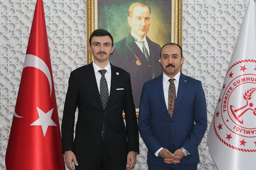 Çeltik Kaymakamı Sayın İbrahim PELİT Kaymakamımız Sayın Özgür PELVAN' ı Makamında Ziyaret Etti