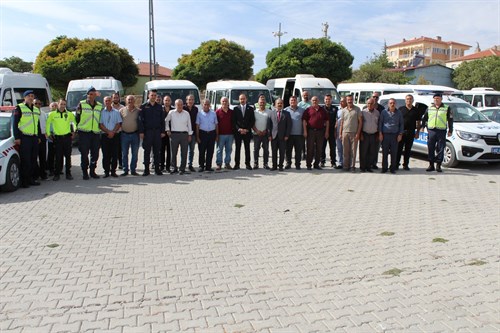 Yunak'ta Okul Servis Araçları Denetlendi